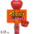 REESE'S Miniatures Milk Chocolate Peanut Butter Valentine Candy Plastic Cane Perspective: front