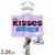 HERSHEY'S KISSES Milk Chocolate Easter Candy Plastic Cane Perspective: front