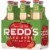Redd's® Hard Apple Strawberry Ale Beer Perspective: front