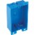 Carlon 1-Gang PVC Molded Old Work Switch Box B108RUPC Perspective: front