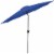 Bond Shade Factory 9 Ft. Aluminum Auto Crank Tahoe Blue Patio Umbrella 59625 Perspective: front