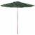 Bond Shade Factory 9 Ft. Wooden Double Pulley Green Market Umbrella Y99153 Perspective: front