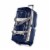Olympia 22 8-Pocket U Shape Rolling Duffel Bag with Retractable Handle, Navy Perspective: front