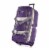 Olympia 22 Inch 8 Pocket Rolling Duffel Bag w/ Retractable Handle, Dark Lavender Perspective: front