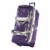 Olympia 29 Inch 8 Pocket U Shape Rolling Duffel Bag with Handle, Dark Lavender Perspective: front