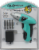 Her Hardware Compact Cordless Driver - Black/Turquoise Perspective: front