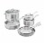 ZWILLING Spirit 3-ply 10-pc Stainless Steel Cookware Set Perspective: front