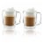 Henckels Cafe Roma 2-pc Double-Wall Glassware 15oz Glass Latte Mug Set Perspective: front