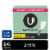 U by Kotex Clean & Secure Panty Liners Light Absorbency Regular Length Perspective: front
