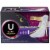 U by Kotex AllNighter Ultra Thin Extra Heavy Flow Unscented Overnight Pads with Wings Perspective: front