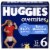 Huggies Overnites Nighttime Baby Diapers Size 6 (35+ lbs) Perspective: front