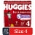 Huggies Little Movers Baby Diapers Size 4 (22-37 lbs) Perspective: front