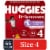 Huggies Little Movers Baby Diapers Size 4 (22-37 lbs) Perspective: front