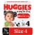 Huggies Snug & Dry Baby Diapers Size 4 (22-37 lbs) Perspective: front