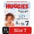 Huggies Snug & Dry Baby Diapers, Size 7 (41+ lbs) Perspective: front