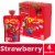 Danimals Strawberry Kids Low Fat Yogurt Pouches Perspective: front