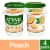 Activia Peach Probiotic Low Fat Yogurt Cups Perspective: front