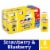 DanActive Probiotic Dailies Blueberry and Strawberry Low Fat Yogurt Drinks Perspective: front