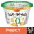 Too Good & Co. Peach Zero Sugar Gluten Free Greek Yogurt Perspective: front