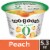 Too Good & Co. Peach Zero Sugar Gluten Free Greek Yogurt Perspective: front