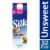 Silk Dairy Free Unsweetened Plain Almond Milk Quart Perspective: front