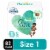Pampers Pure Protection Baby Diapers Size 1 (8-14 lbs) Perspective: front