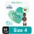 Pampers Pure Protection Baby Diapers Size 4 (22-37 lbs) Perspective: front