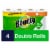 Bounty Double Roll Full Sheet White Paper Towels Perspective: front