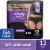Always Discreet Boutique Black Low-Rise Maximum Size Small/Medium Incontinence Underwear Perspective: front
