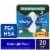 Always Pure Cotton Size 4 FlexFoam Overnight Unscented Pads with Wings Perspective: front