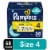 Pampers Swaddlers Overnight Diapers Size 4 Perspective: front