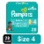 Pampers Baby Dry Baby Diapers Size 4 (22-37 lbs) Perspective: front