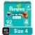 Pampers Baby Dry Baby Diapers Size 4 (22-37 lbs) Perspective: front
