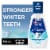 Crest Wintermint 3D White Diamond Strong Alcohol Free Fluoride Whitening Mouthwash Perspective: front
