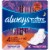 Always Radiant Size 4 Scented Overnight Pads with Wings Perspective: front