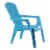 Adams Manufacturing Kid's Adirondack Stacking Chair, Pool Blue Perspective: front