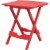Adams Quik-Fold® Cherry Rectangle Resin Folding Side Table Perspective: front