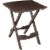 Adams Quik-Fold Side Table - Brown Perspective: front