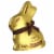 Lindt GOLD BUNNY Dark Chocolate Easter Candy Bunny Perspective: front