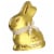 Lindt GOLD BUNNY White Chocolate Easter Candy Bunny Perspective: front