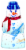 Lindt Chocolate Snowman Perspective: front