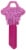 Hillman #68 Diva Glitter Blank Key - Assorted Perspective: front
