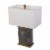 SEI Furniture Lavano Table Lamp with Shade in Black/White/Gold Perspective: front