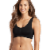 Jockey® Women's Modern Micro Scoop Neck Crop Top - Black Perspective: front