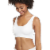 Jockey® Women's Modern Micro Scoop Neck Crop Top - White Perspective: front