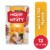 Purina Moist and Meaty Semi-Moist Dog Food Pouches Rise and Shine Awaken Bacon and Egg Perspective: front