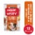 Purina Moist and Meaty Semi-Moist Dog Food Pouches Chopped Burger with Cheddar Cheese Perspective: front