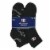 Champion® Double Dry® Men's Ankle Socks - Black Perspective: front