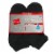 Hanes Mens/Boys Low-Cut Socks - Black Perspective: front