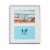 Snap® 8x10 Matted 2 Opening Front Load Photo Frame - Black Perspective: front